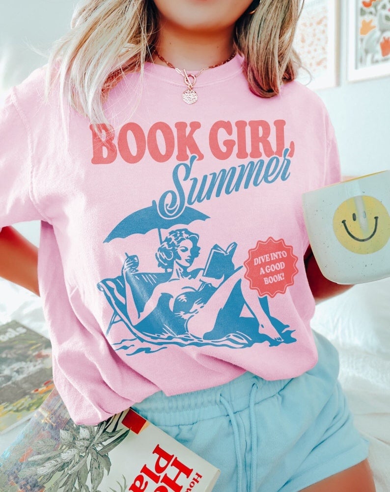 Book Girl Summer 2D Shirt